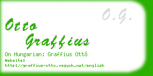 otto graffius business card